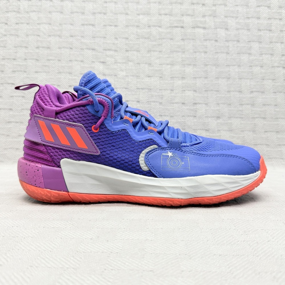 Adidas Dame 7 EXTPLY Say Cheese Mens Size 9 Blue Basketball H69013